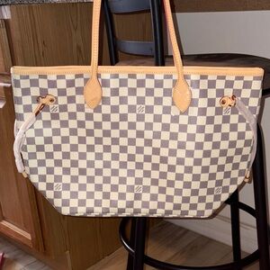 🆕 LV Neverfull Damier Azur